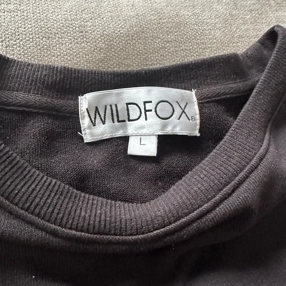 Wildfox Black Fringe Sweatshirt - Picture 3 of 3